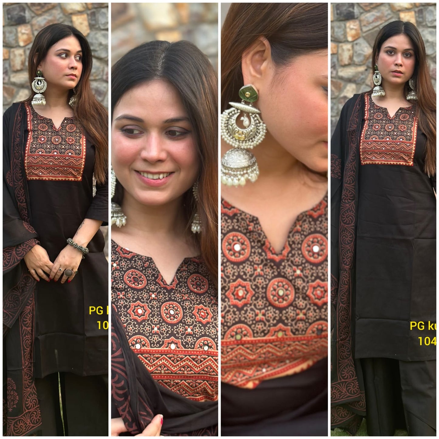 Rajwadi Round Neck Kurti For Women